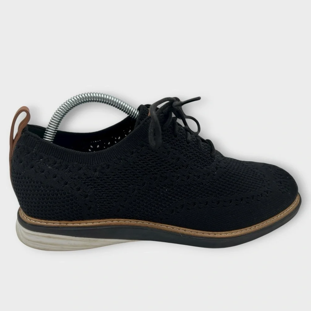 Cole Haan Grandevolution‎ Stitchlite Oxford C32152 Black Flyknit Mens 8 NICE!!